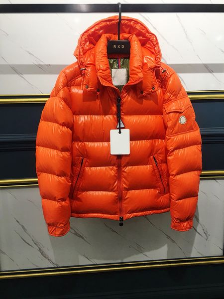 

r mens maya winter down jacket puffer jackets parka classic casual hoodie coats outdoor warm duck streetwear outfits, Black