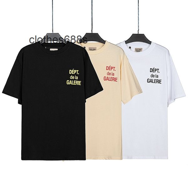 

designer couples t shirt gallerydept dept2022 spring and summer short sleeve boys girls' trend half shirts loose thin couplecub7, White;black