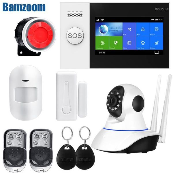

alarm systems wireless wire home wifi gsm security system kit app control with auto dial motion detector sensor burglar system1