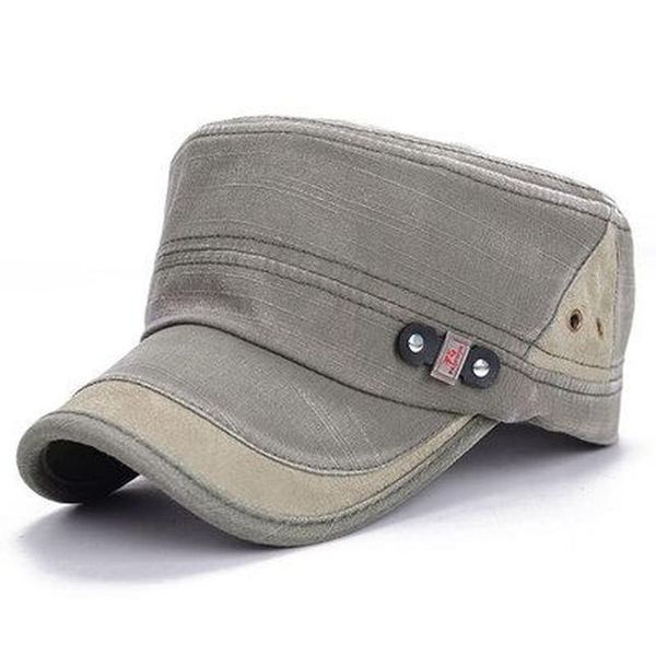 

fashion military hats brand cotton men women flat cap classic solid color visor hat summer autumn caps wmtttd, Black;white