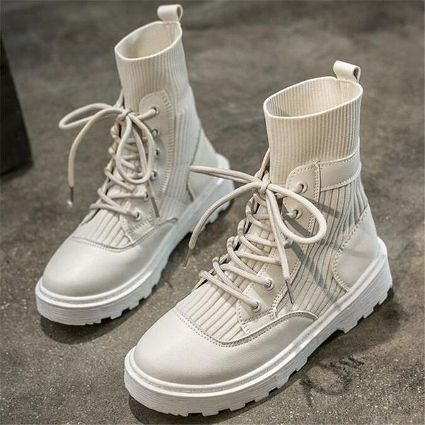 

boots show feet pony women 2021 fashion short tube stretch women's shoes casual thick bottom breathable, Black