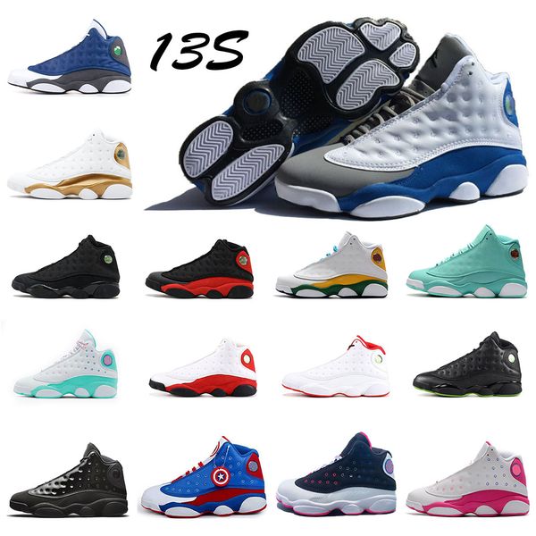 

2020 new 13 13s jumpman flint basketball shoes captain america mens womens lucky green soar playground lakers sports sneakers trainers eur