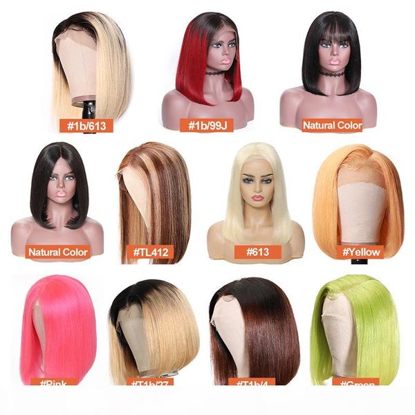 

nadula hair 13x4 lace wig straight short human hair lace wigs for women pre plucked with baby hair short bob lace front wig, Black