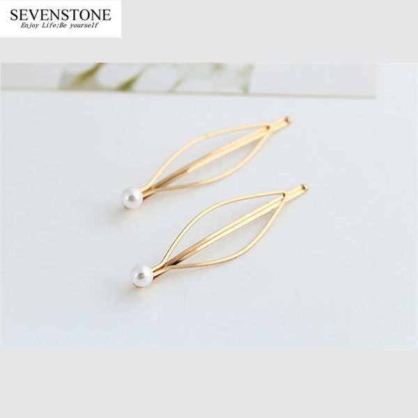 

sevenstone fashion reiki женская ювелирные изделия жемчуга пара золотой карточки для волос для женщин оптом и дешево, Golden;silver