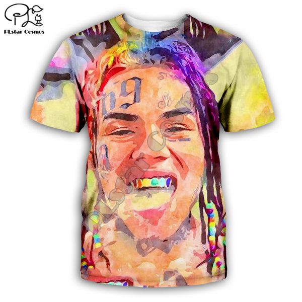 

rapper 69 6ix9ine tekashi69 summer 3d print shirts humor graphic kawaii men clothing