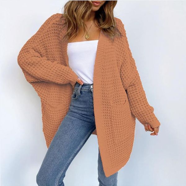 

autumn winter long sleeve knitwear cardigan women knitted sweater design cardigans female jumper coat long jackets coats clothes1, White