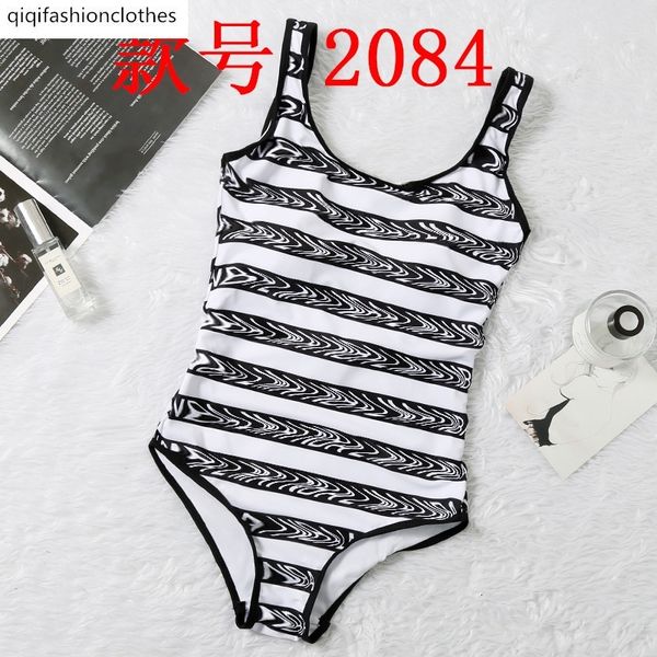 

20 year new alphabet one piece bikini, White;black