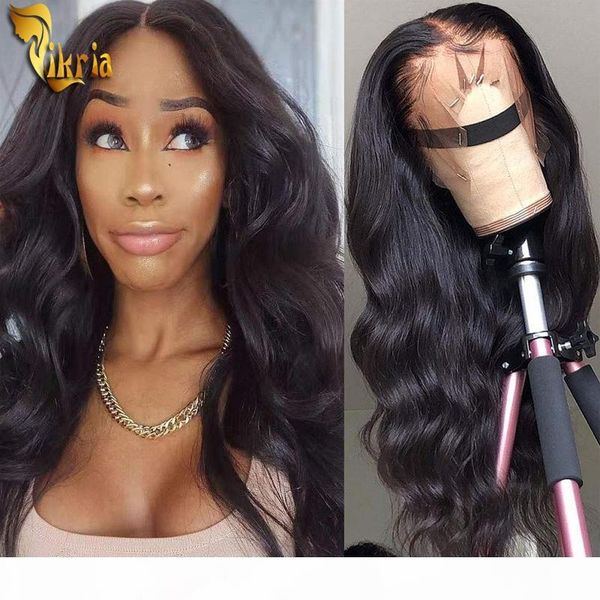 

unprocessed brazilian virgin body wave hair wigs 360 lace wig natural color 8~24 inches pre plucked hairline with baby hair for black women, Black;brown
