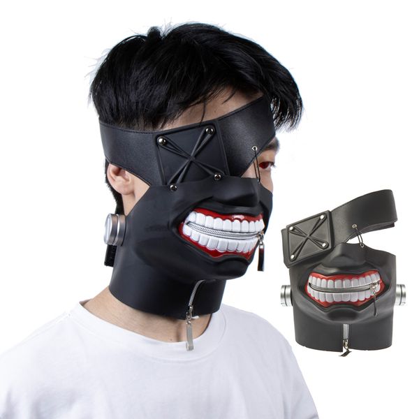 

mask cosplay anime tokyo ghoul kaneki ken costume accessories face masks halloween mascarillas party masques props men women