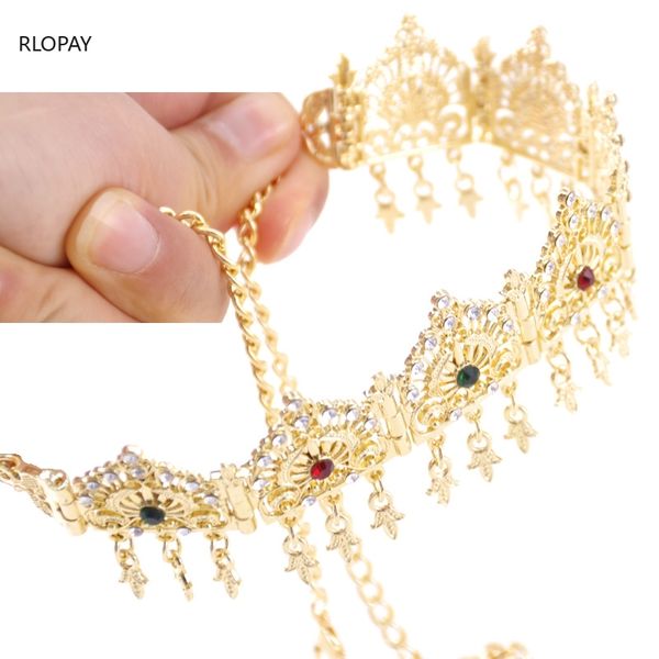 Wunderschöne Zirkon Stirnband Braut Krone Kopf Kleid Braut Tiara Kronen Prinzessin Königin Diadem Party Hochzeit Haarschmuck Ornament Y200409