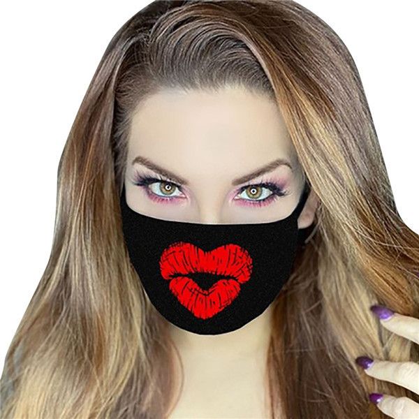 

party fun fancy dress face mouth muffle reusable dust warm windproof cotton mask black white 7 nnpgd