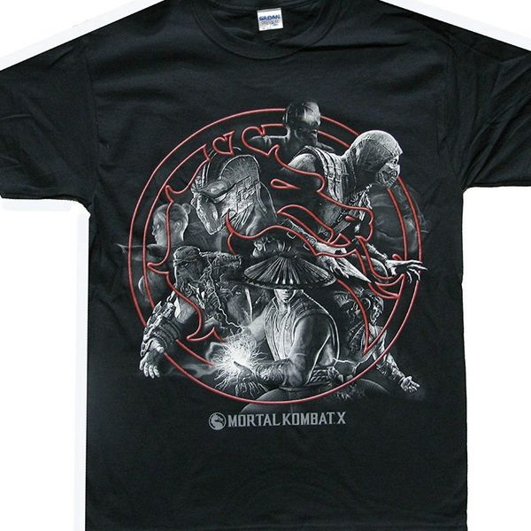 

short sleeves cotton fashion t shirt mortal kombat circular montage menblack shirt sport hooded sweatshirt hoodie