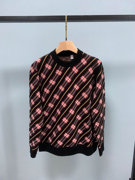 

109 2020 autumn crew neck long sleeve pullover striped letter dl, White;black