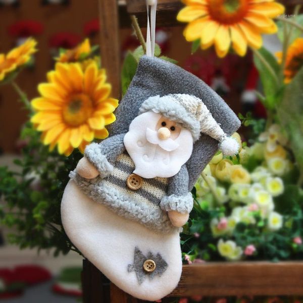 

christmas decorations tree hanging ornaments decor stockings gift bag santa sonwman elk xmas decoration 3colors1