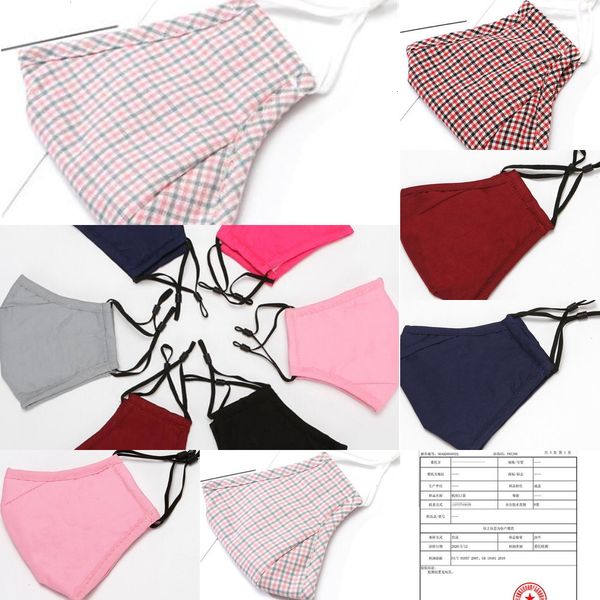 

factory solid color masks dust proof washable reusable recycling simple fashion decent cotton face mask by dhl 8 pvdxg