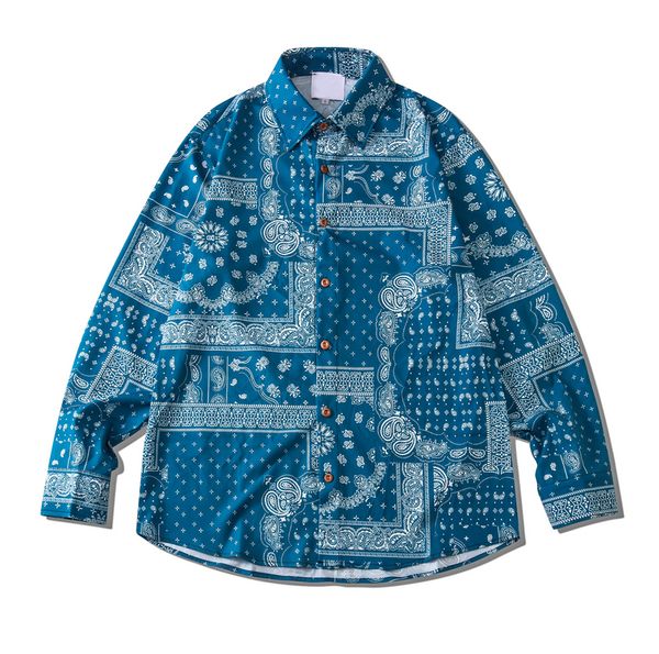 

blue shirt long sleeve autumn street fashion men's shirt male top, White;black