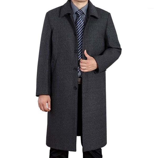 

fashion men trench coat men gray long coat winter cool mens overcoat trench windbreaker1, Tan;black