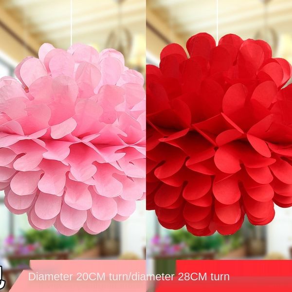 

tihnk mid autumn pendant day activities paper flower ball ceiling pendant decoration decoration shop opening national hanging ball dzvma