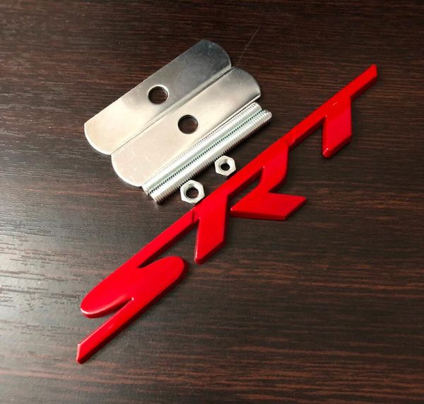 

10шт металл авто styling srt передняя решетка решетка знак герба наклейка, пригодный для dodge charger challenger внешние аксессуары