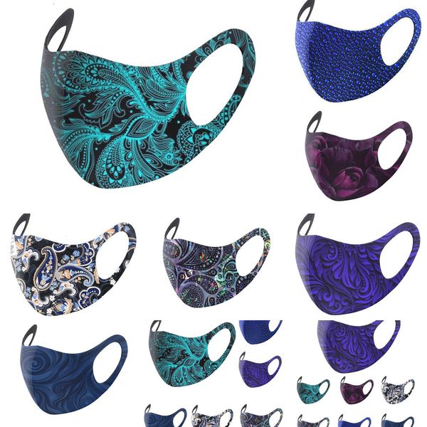 

face us blue stock masks fashion designers foreign trade style breathable ice silk multicolor printing thin section o3al0