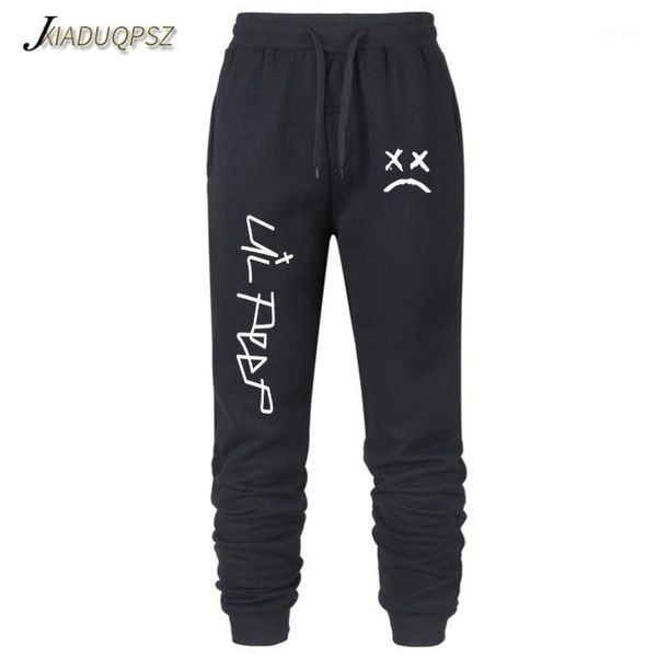 

men's pants 2021 lil peep hip hop loose sweatpants men/women gyms trousers casual jogger camo waist skinny warm cry jogger1, Black