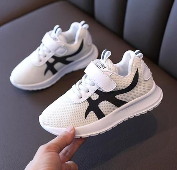 

2020 осенняя детская спортивная обувь для девочек кроссовки для мальчиков обувь мода удобная повседневная детская обувь для детей работает j, Black