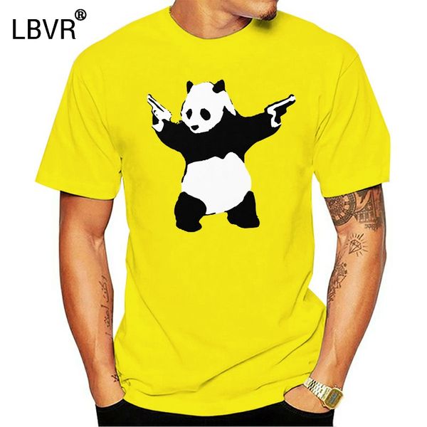 

мужчины banksy panda с пушками балахон дизайнеров футболки толстовки