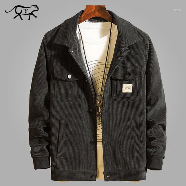 

new brand jacket men pure cotton corduroy mens jackets fashion autumn slim coats male casual streetwear outerwear spring clothes1, Black;brown