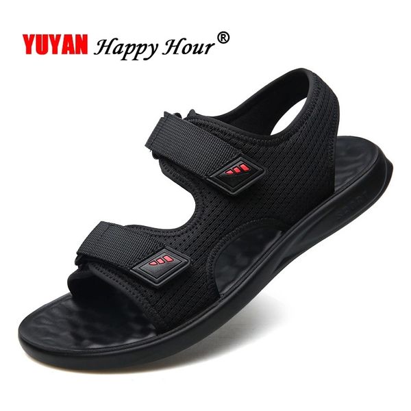 

new 2020 ins sandals men casual shoes male summer holiday black beach sandals non-slip flat summer a1301 #w907