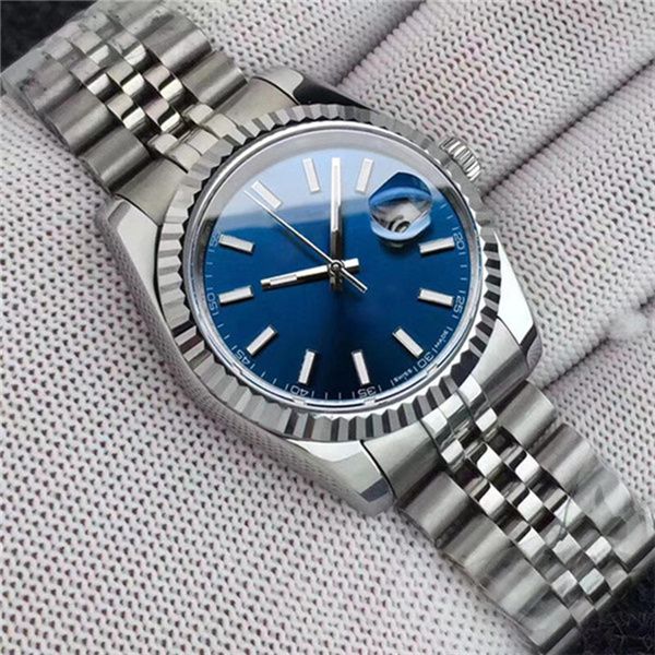 

men watch 41mm sapphire watch automatic mechanical date business men luminous stainless steel waterproof diving watch, Slivery;brown
