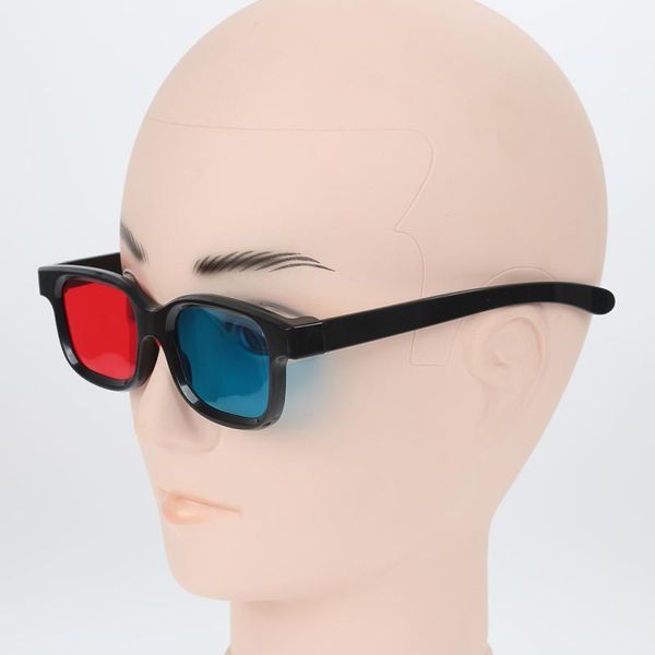 

red & blue black frame dimensional anaglyph tv movie dvd game video 3d glasses for projector txtb1