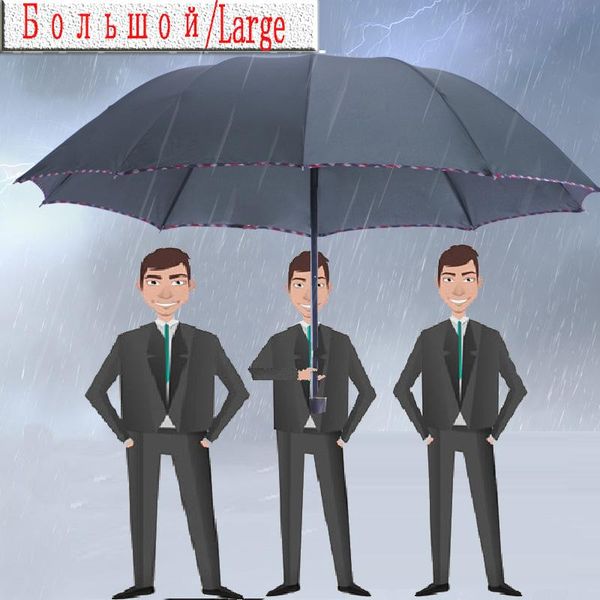 

большой зонтик мужчина мужчины ветрозащитный складной guarda chuva зонтик paraguas водонепроницаемый черный женщины зонтики дождь женщины pa