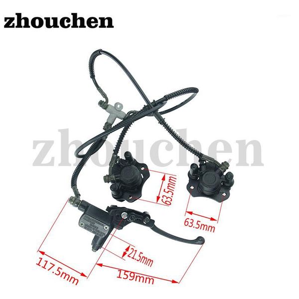 

motorcycle brakes dirt bike high aluminum big bull front wheel double hydraulic master cylinder for atv off road motocross ds-1381