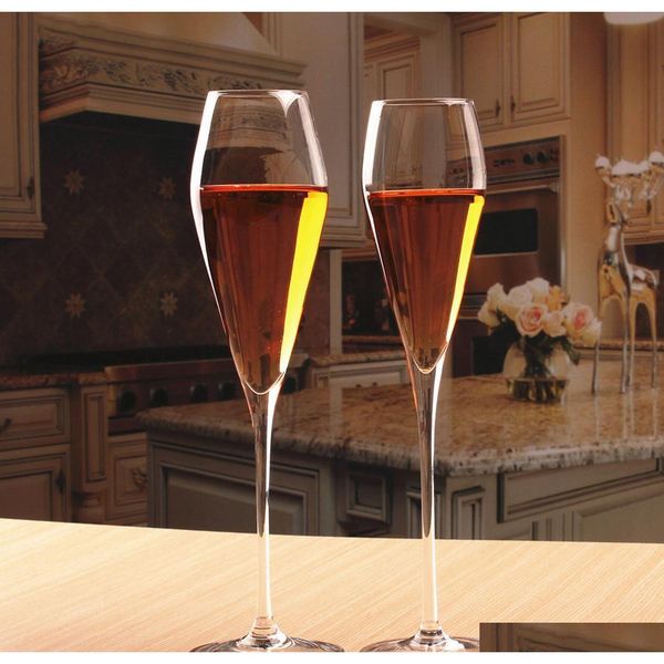 

set of 6 lead-crystal champagne flutes cocktail goblet,wine cup suitable for restaurant,home an jlldyw bdefight