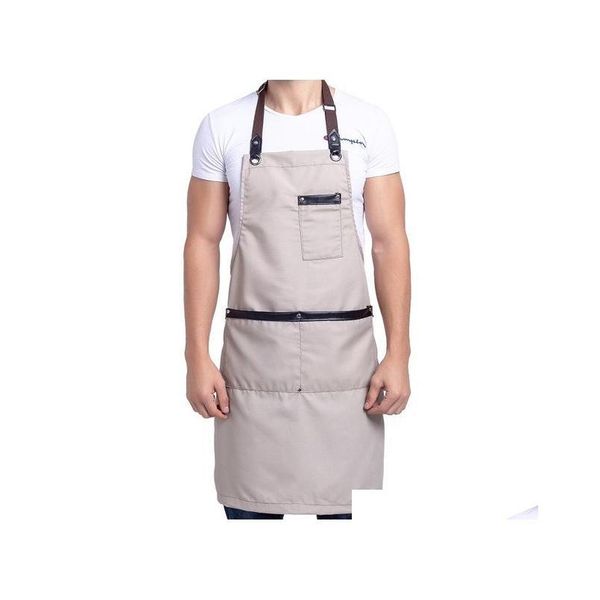 

cooking canvas kitchen apron for woman men chef cafe shop bbq aprons baking res jllkqm lottery2010