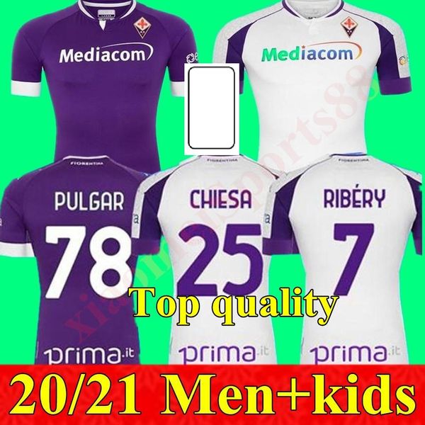 

2020 2021 fiorentina soccer jerseys ribery callejon prince pezzella chiesa 20 21 men kit kit football shirts vlahovic maillot de foot, Black;yellow