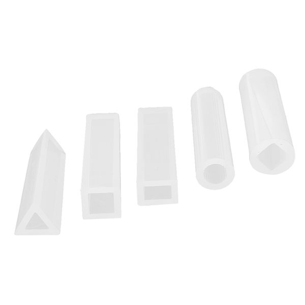 

5 pieces assorted silicone pendant diy molds for resin jewelry making tool