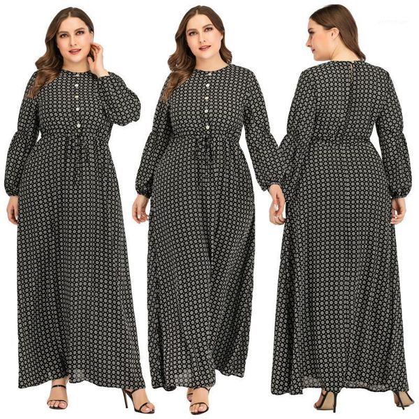

ethnic clothing plus size women muslim maxi dress abaya kaftan tunic spring long sleeve button robe islamic cocktail party casual caftan1, Red