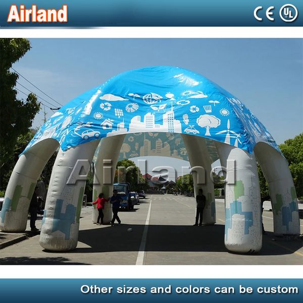 

5 legs 5/6/8m diameter blue inflatable spider tent large inflatable party tent outdoor events inflatable cover marquee dome tent