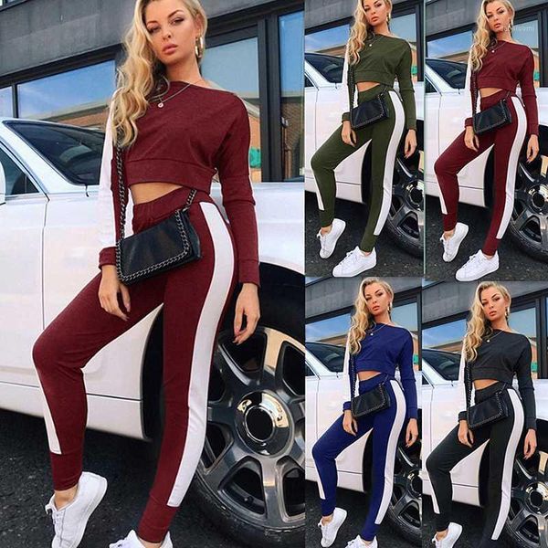 

women sets women red blue black green 2 pcs sweatsuit cotton summer pullover suits outfit two piece tracksuits1, White