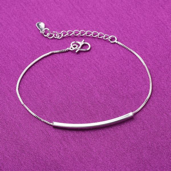 

elbow silver hand jewelry japanese foot chain bracelet and korean version of temperament women long pipe foot chain small pipe bracelet busi, Golden;silver