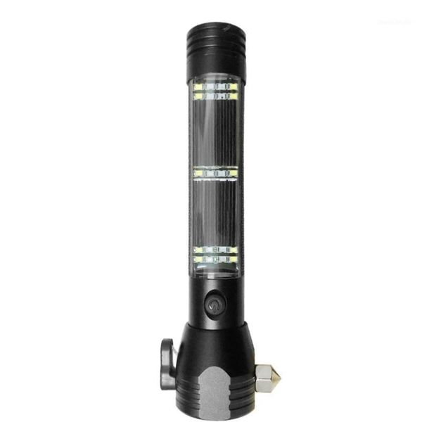 

lifesaving hammer led aluminum alloy warning light hiking camping hunting night fishing patrolling1