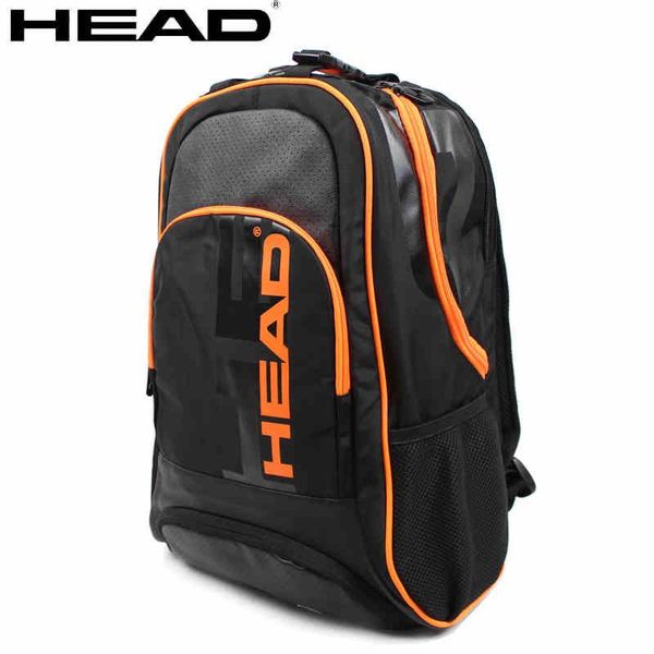

outdoor bags original head team multifuntional black sports bag tennis badminton backpack for 1-2 pcs