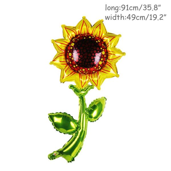

1pcs rose sunflower foil balloons for wedding decoration big pink red rose flower balloon engagement ballon valentine's day wmtswm