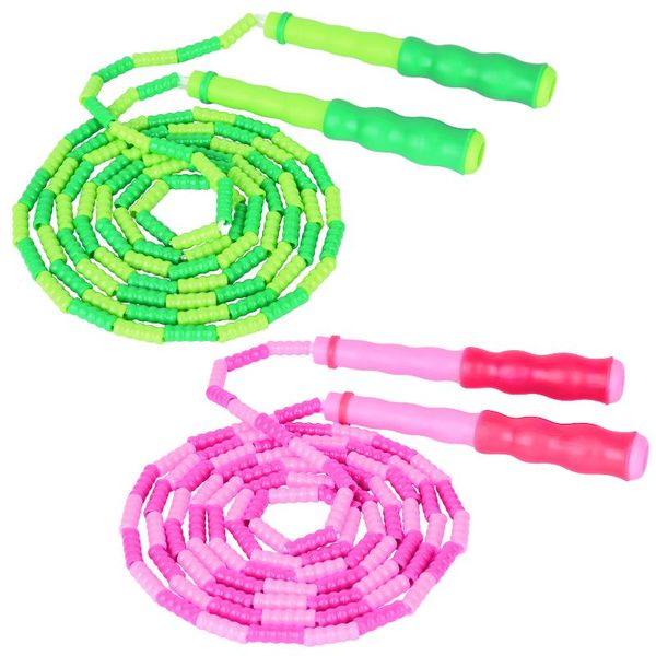 

2pcs jump ropes beads adjustable skipping ropes workout fitness training equipment for children students adults
