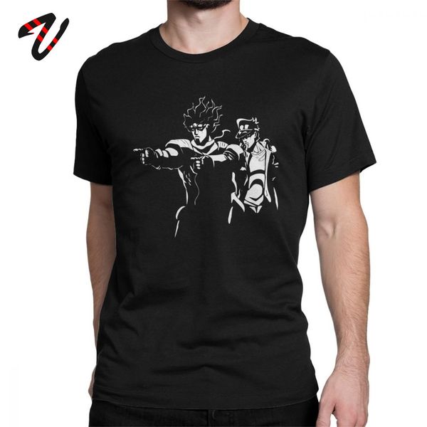 

jojo's bizarre adventure stand fiction clothes short sleeve anime o neck tees swag tees funny sport hooded sweatshirt hoodie men t shir
