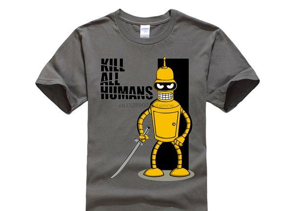 

флеванс робот бендер убить всех людей печать мужчины футболки мужские с коротким рукавом топы tee мода hip hopt рубашки спорта с капюшоном h