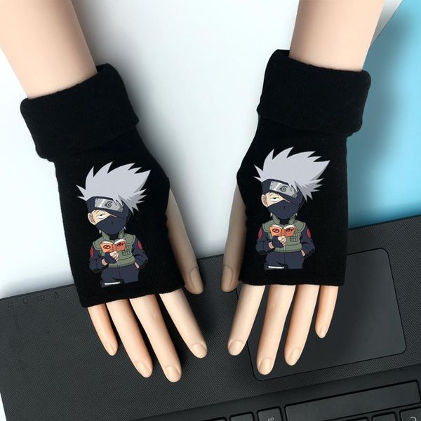 

anime fingerless gloves naruto kakashi uchiha itachi arm warmers computer bicycle driving knitting men wrist gloves