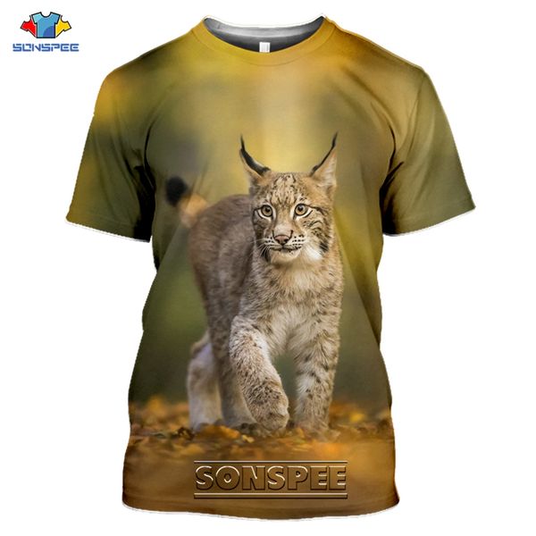 

animal lynx cat 3d print shirts humor comics anime men clothing