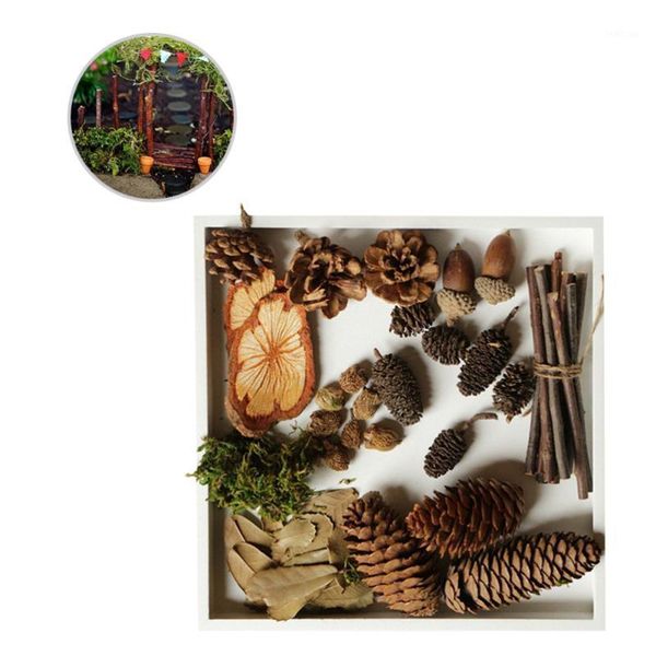 

wood branches acorns pine cones leaves ornaments for diy craft rustic retro vintage decoration p booth props1